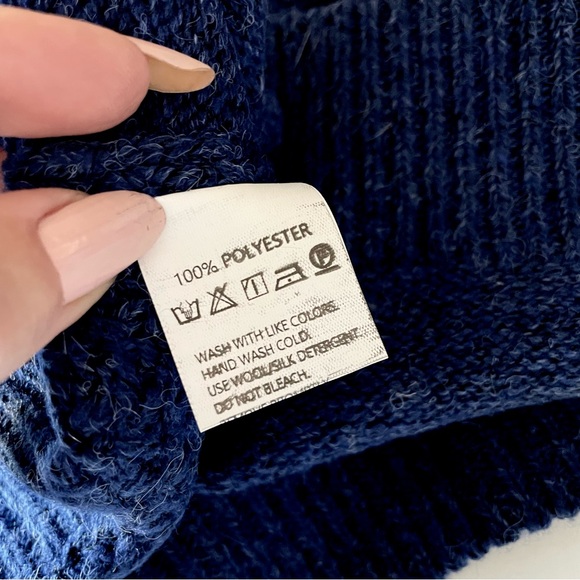 Sweater Vest, Pull-over, Boxy, Oversized, Nubby Weave, Warm Royal Blue, … - Picture 10 of 11